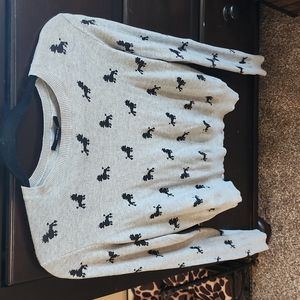 Forever 21 long sleeve poodle shirt